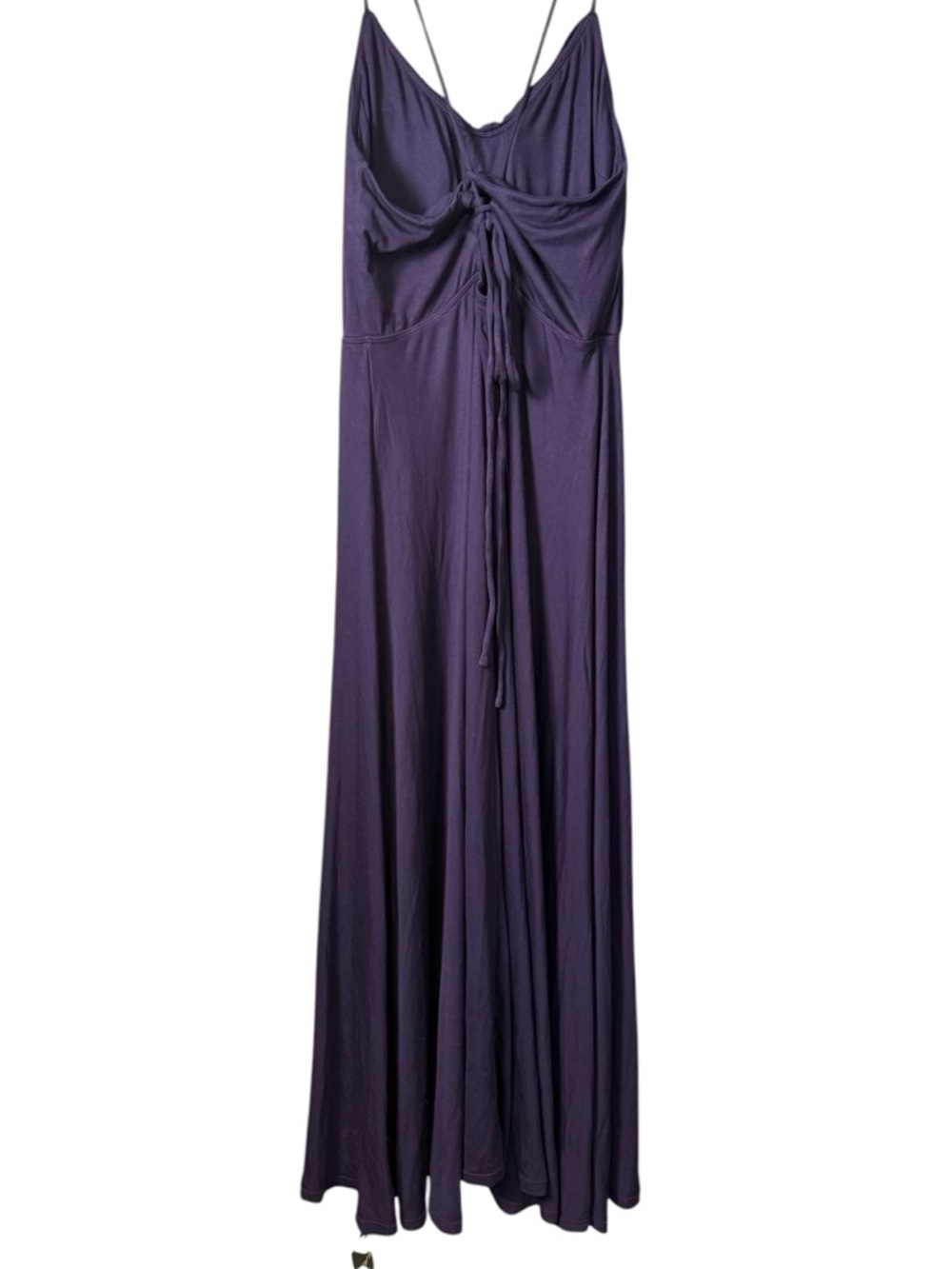 Halara Ribbed Cowl Neck Lace Up Maxi Dress in Nightfall Blue Size Medium - Picture 10 of 12
